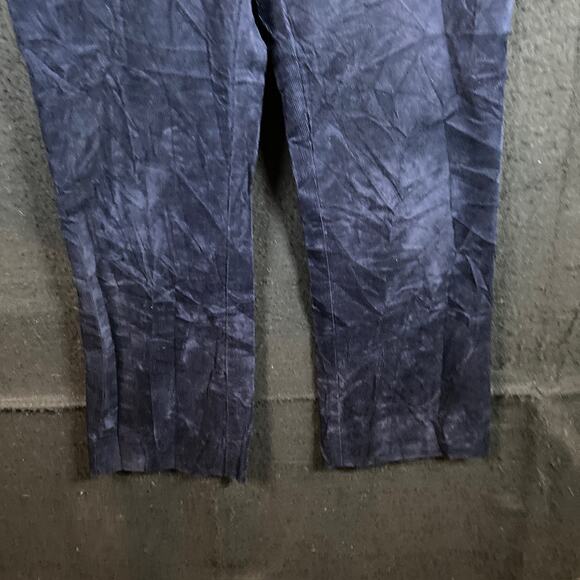 Anthropologie Womens Pants Blue Corduroy The Essential Slim Cropped Ankle 10 - Picture 3 of 12